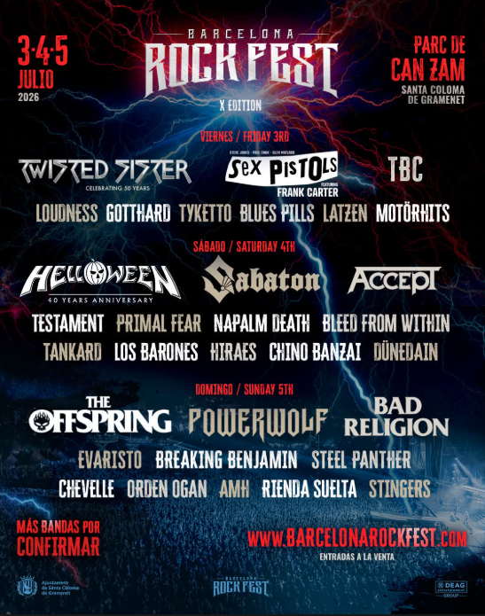 TravelP6 Barcelona Rock Fest 2026 🇪🇸